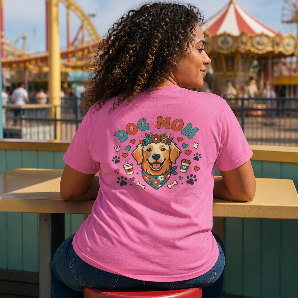 Color: Azalea | Dog Mom Women's Tee