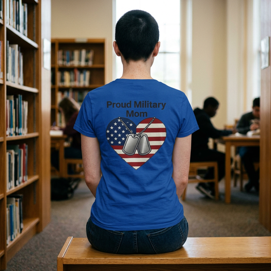 "Proud Military Mom" Women's Tee