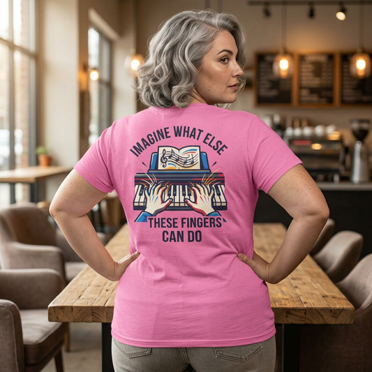 "Imagine What Else These Fingers Can Do" Women's Tee