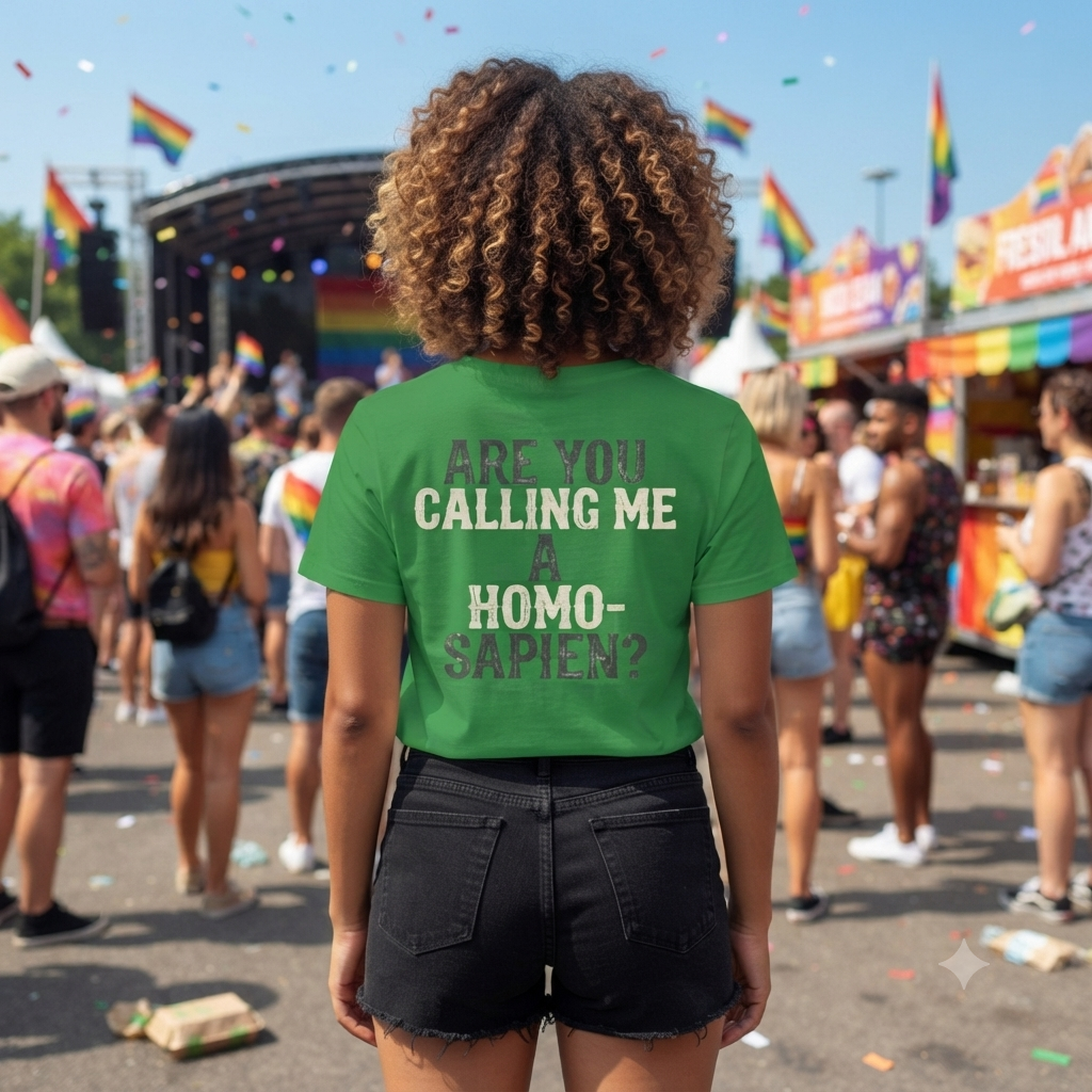 "Are You Calling Me a Homo-Sapien" Women's Tee