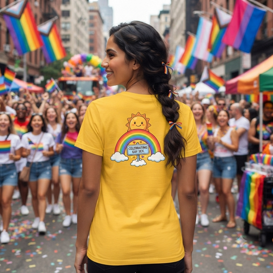 Color: Daisy | Celebrating Gay Sex Women's Tee
