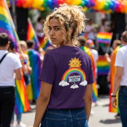 "Celebrating Gay Sex" Women's Tee