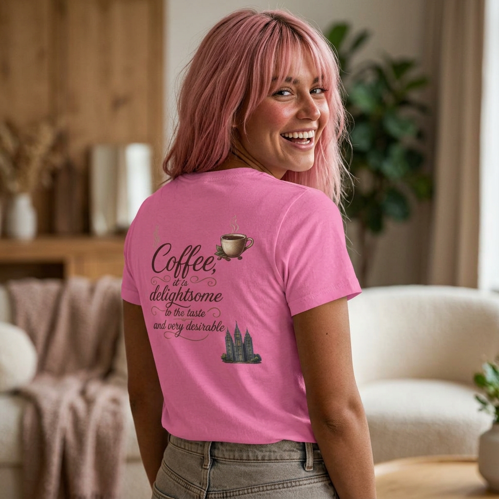Color: Azalea | Coffee is Delightsome Women's Tee