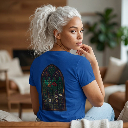 "Stained Glass Floral" Women's Tee