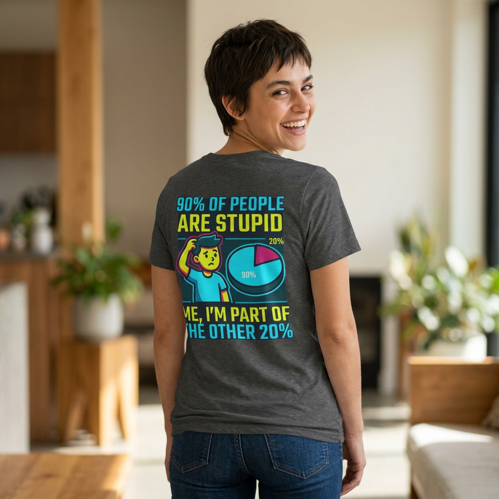 "90% Of People Are Stupid" Women's Tee