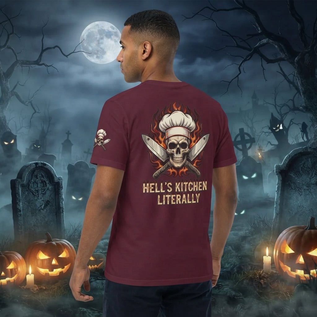 Color: Maroon | Hell's Kitchen Literally Premium Graphic Tee