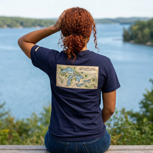 Color: Blackberry | 51st State Great Lakes Premium Graphic Tee