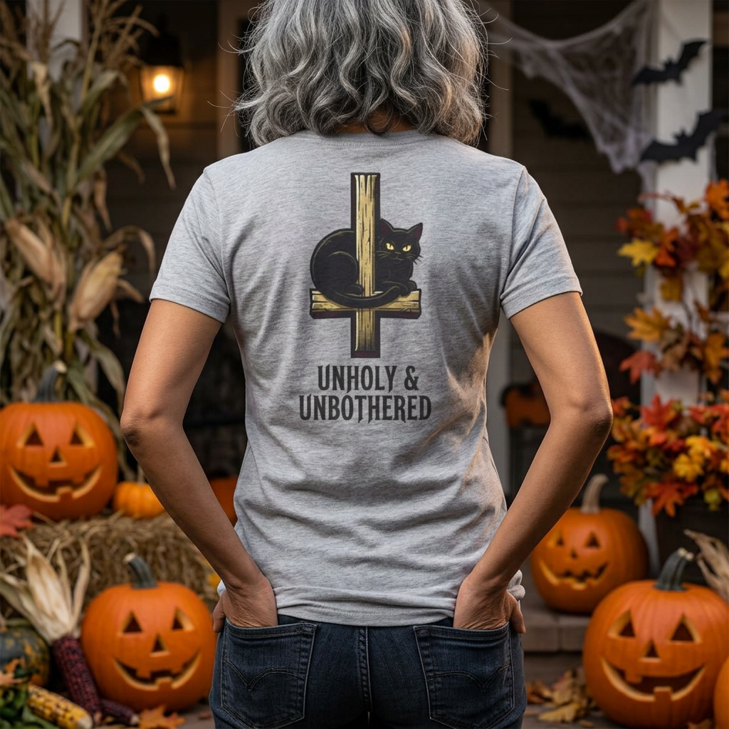 Color: Sport Grey | Unholy and Unbothered Women's Tee
