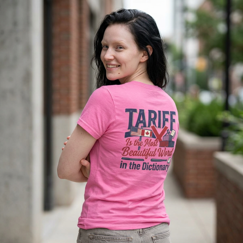 Color: Azalea | Tariff Is The Most Beautiful Word Women's Tee