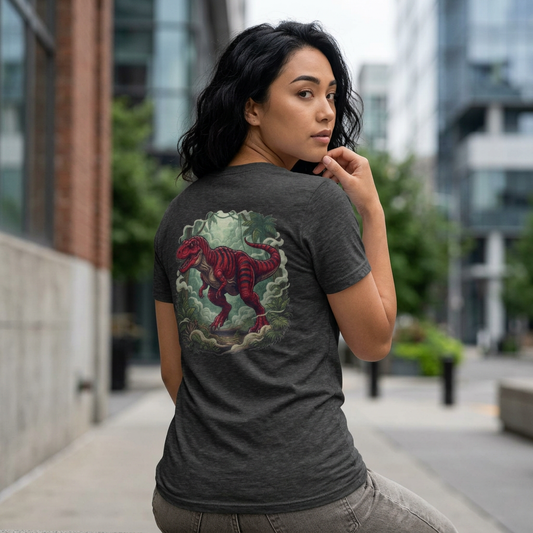 Color: Dark Heather | Kasai Rex (Central Africa) Women's Tee
