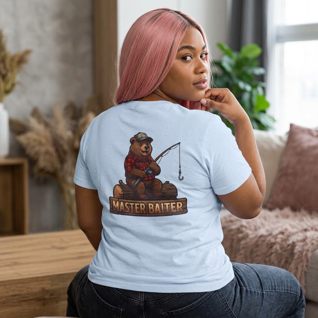 Color: Light Blue | Bear Master Baiter Women's Tee