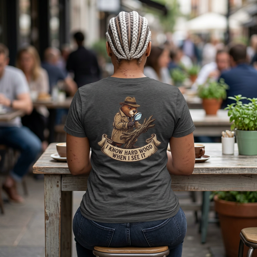 Color: Dark Heather | I Know Hard Wood Women's Tee