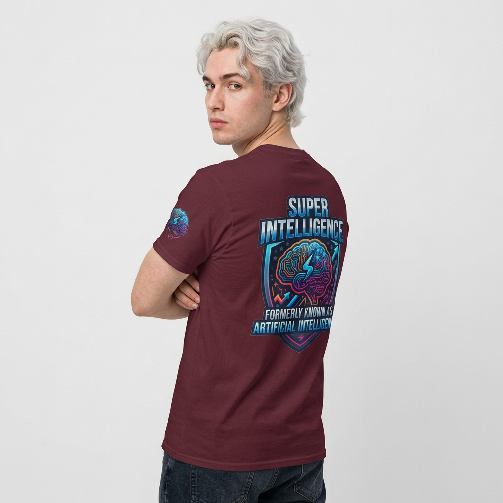 Color: Maroon | Super Intelligence Premium Graphic Tee