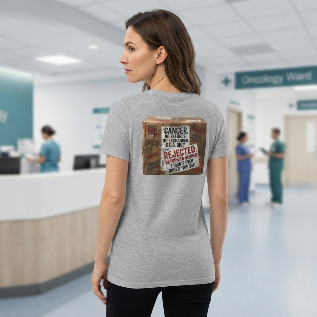 Color: Sport Grey | Return to Sender: Cancer Edition | Women's Tee — AttitudeShirts
