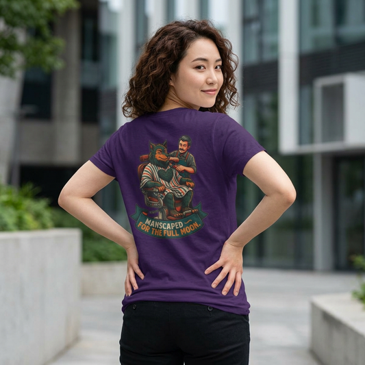 Color: Purple | Manscaped for the Full Moon Women's Tee