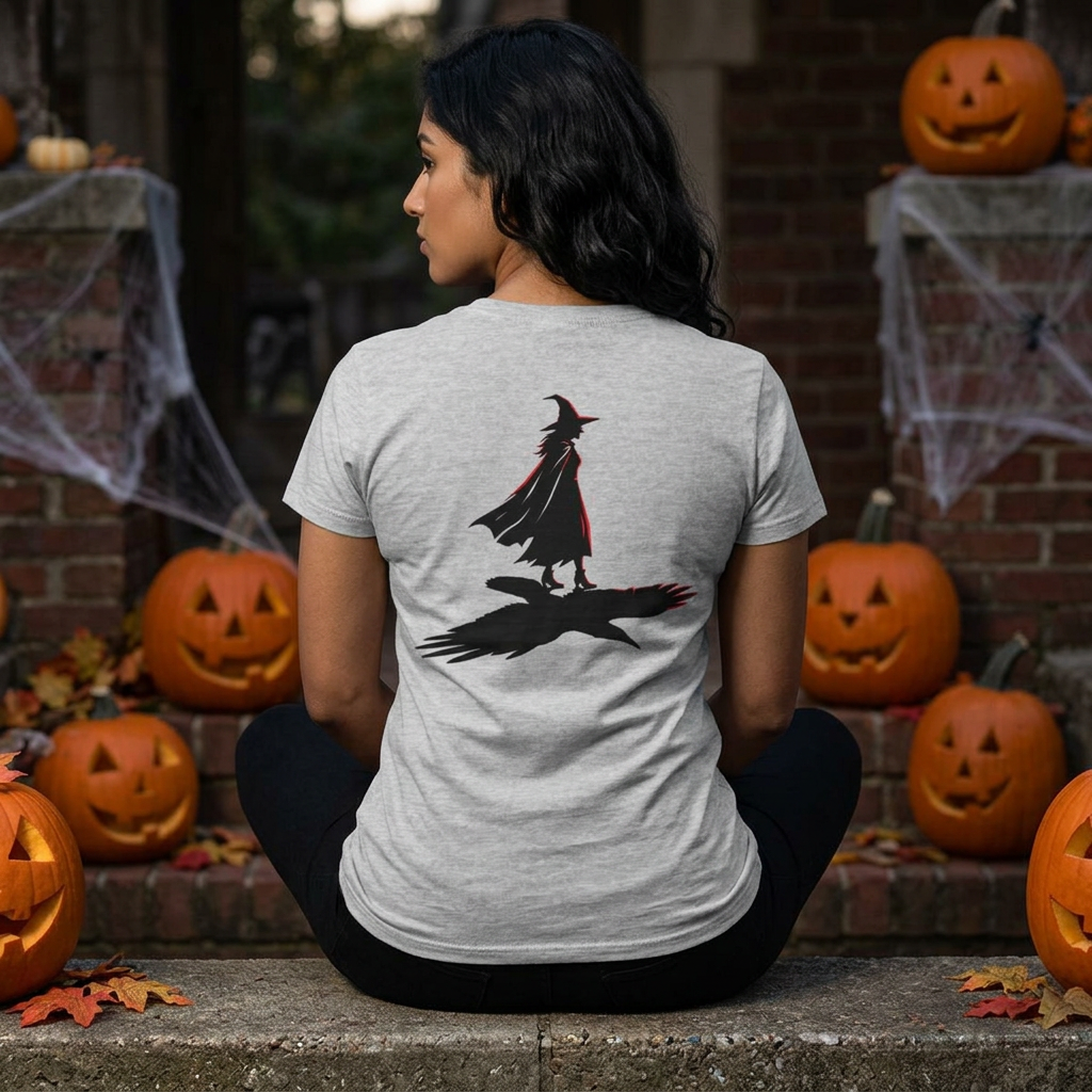 Color: Sport Grey | Witch With Raven Shadow Women's Tee