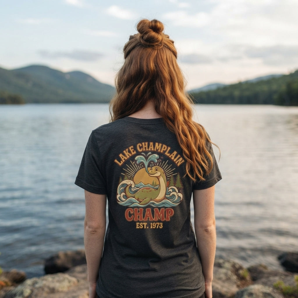 Color: Dark Heather | Champ (Lake Champlain) Women's Tee