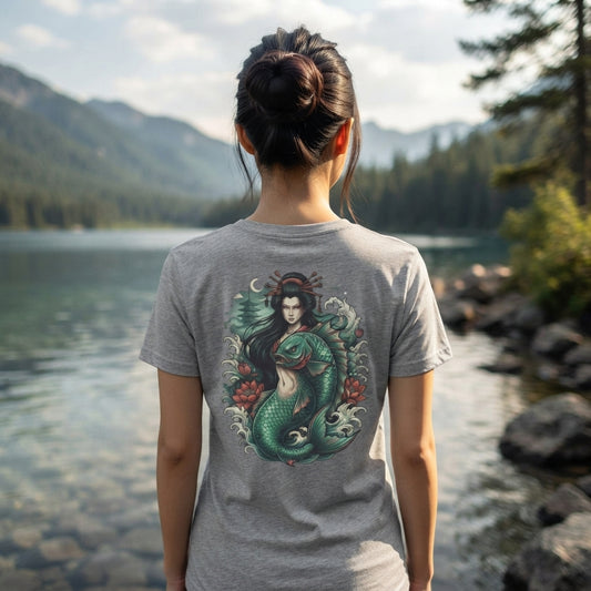 Color: Sport Grey | Ningyo (Japanese Folklore) Women's Tee