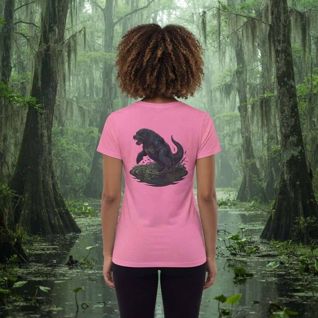Color: Azalea | Bunyip (Australian Aboriginal Mythology) Women's Tee