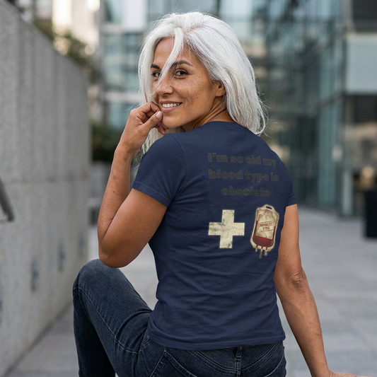 Color: Navy | Blood Type Women's Tee