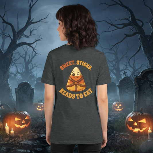 Color: Dark Heather | Sweet Sticky Ready to Eat Women's Tee