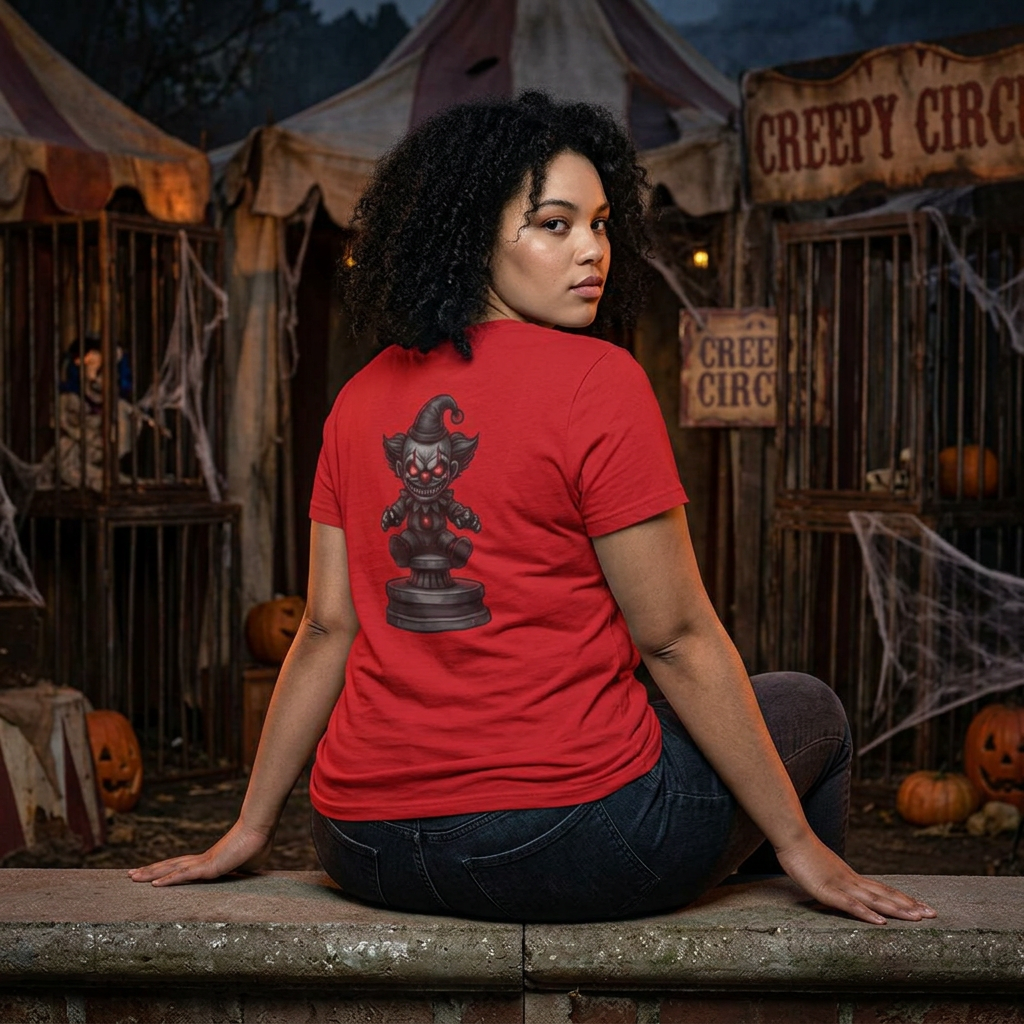 Color: Red | Nightmare Clown Women's Tee