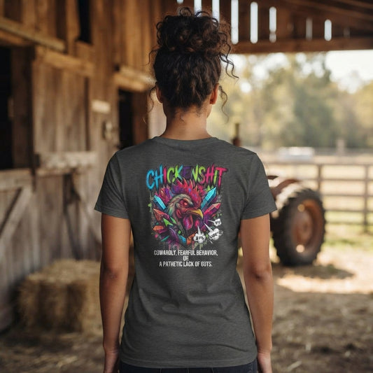 Color: Dark Heather | Chickenshit Women's Tee
