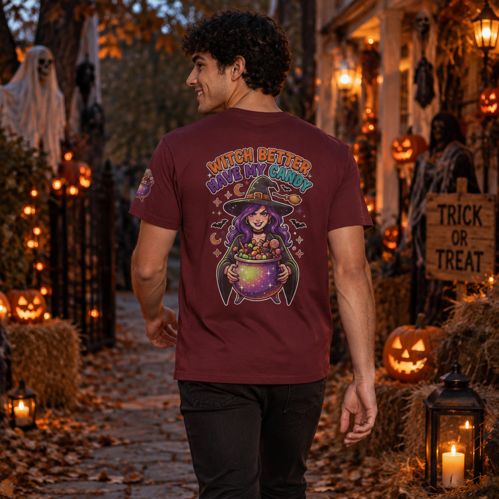 Color: Maroon | Witch Better Have My Candy Premium Graphic Tee