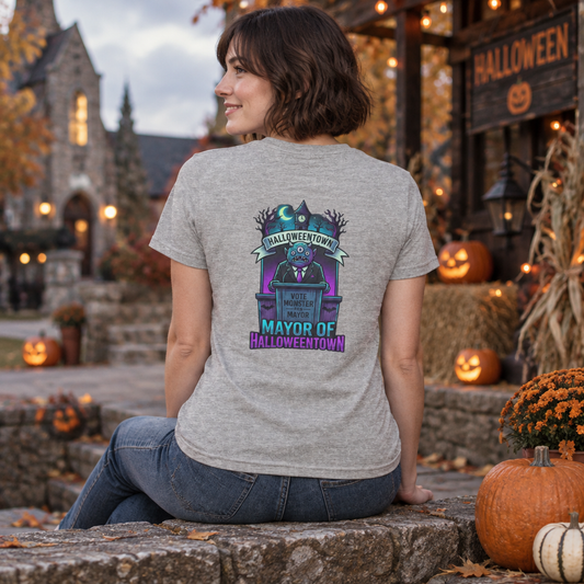 Color: Sport Grey | Mayor Of Halloweentown Women's Tee