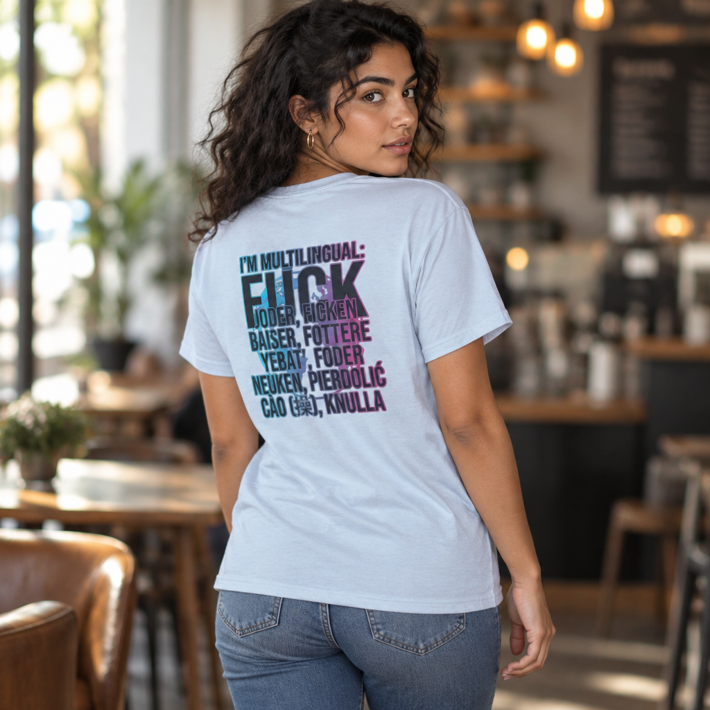 Color: Light Blue | I'm Multilingual Women's Tee