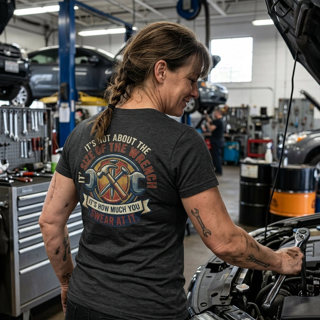 Color: Dark Heather | Size Matters Women's Tee