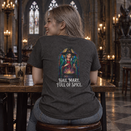Color: Dark Heather | Hail Mary Full of Spice Women's Tee