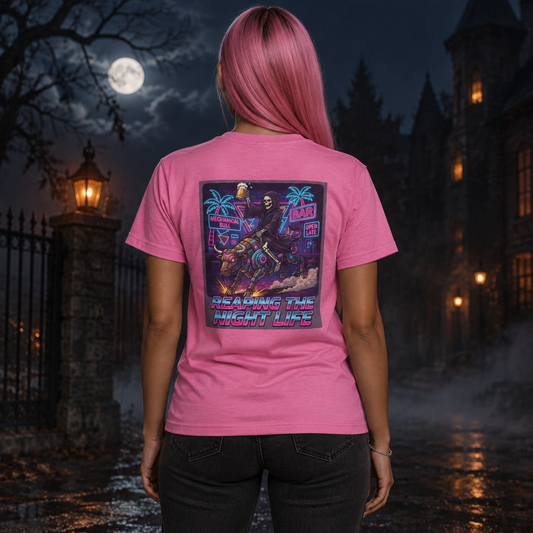 Color: Azalea | Reaping the Night Life Women's Tee