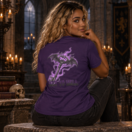 Color: Purple | Skeleton Key Women's Tee