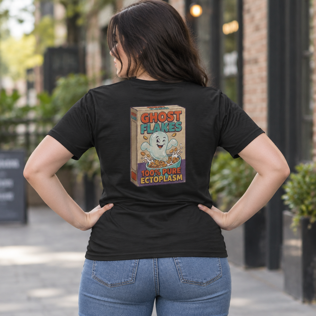 Color: Black | Ghost Flakes Women's Tee