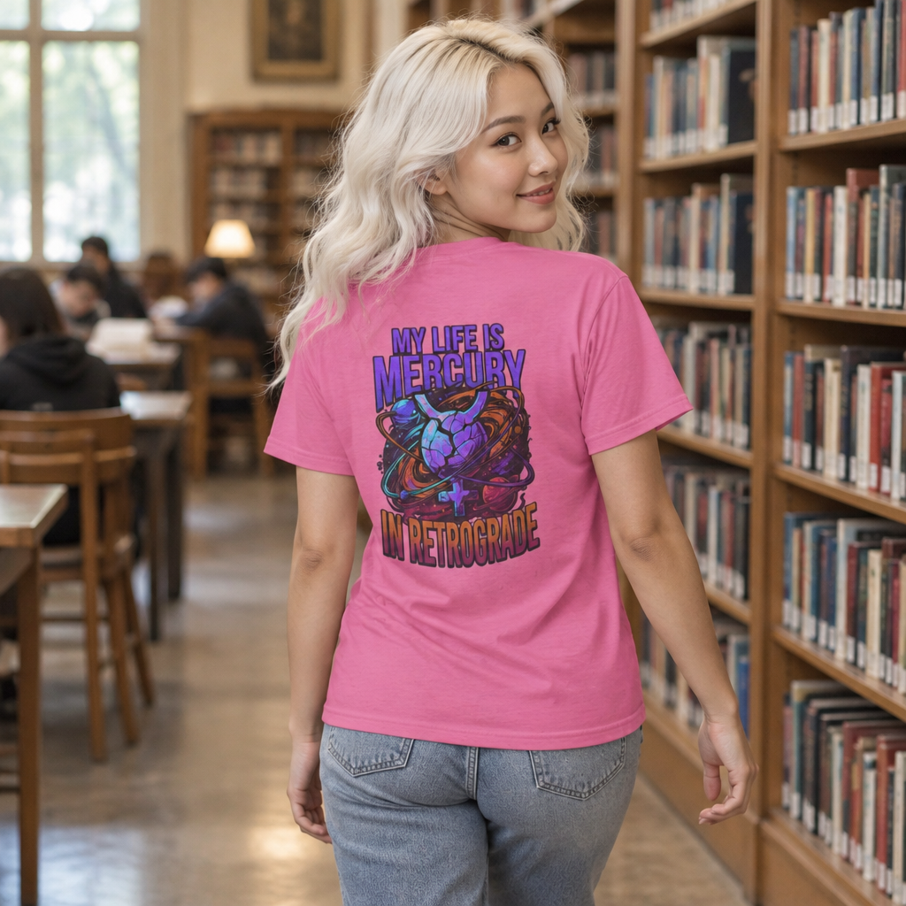 "My Life Is Mercury in Retrograde" Women's Tee