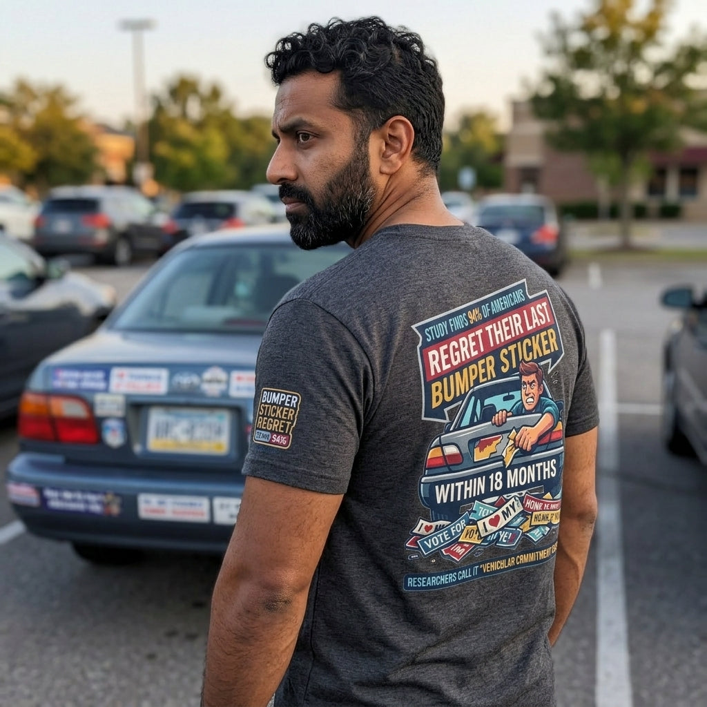 "Bumper Sticker Regret" Premium Graphic Tee