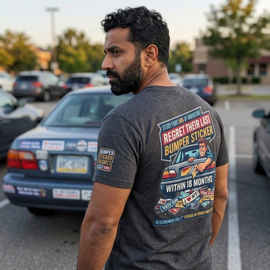 "Bumper Sticker Regret" Premium Graphic Tee