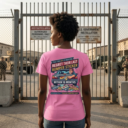 "Bumper Sticker Regret" Women's Tee