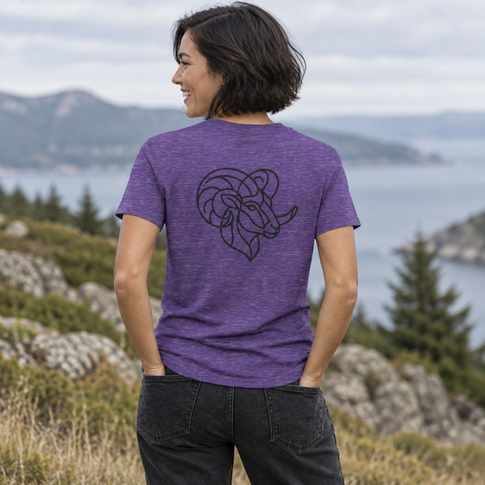 "Aries The Minimalist Ram" Women's Tee