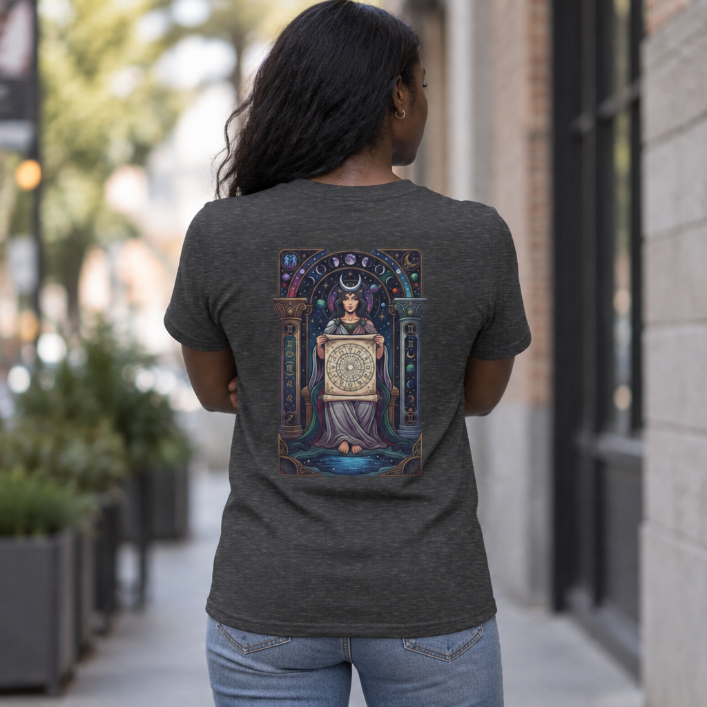 "The Cosmic Tarot (High Priestess)" Women's Tee