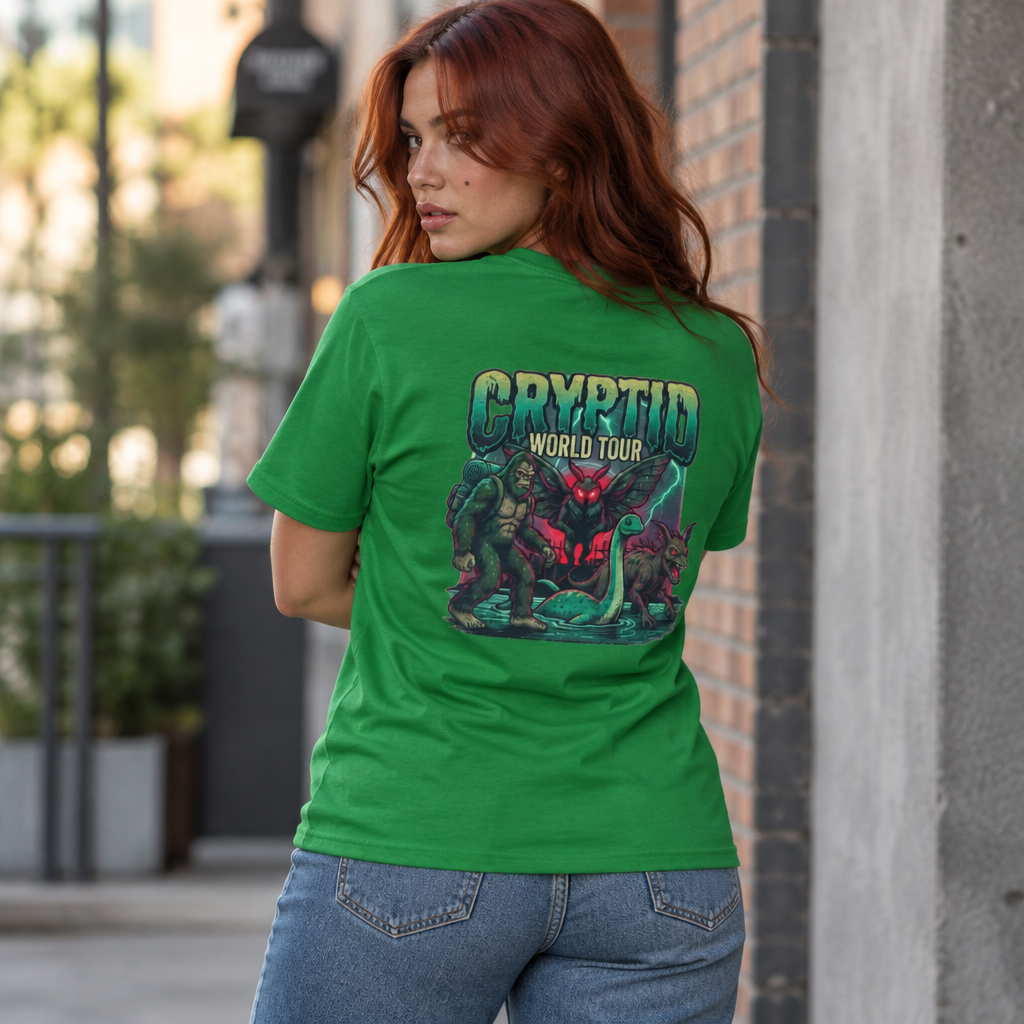 "Puzizia (Global-Cryptid Mashup) Cryptid World Tour" Women's Tee
