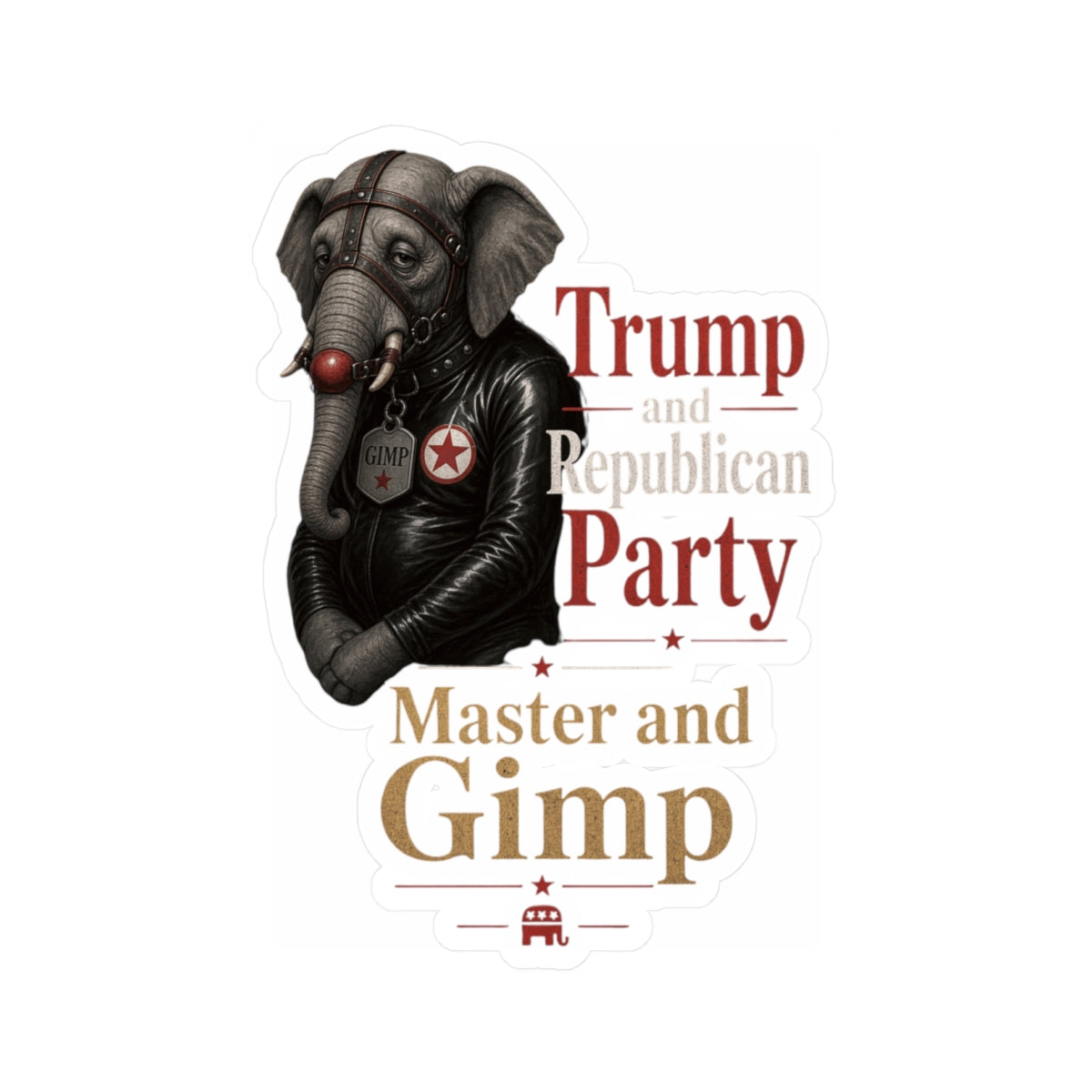 "Master and Gimp" Sticker — Main