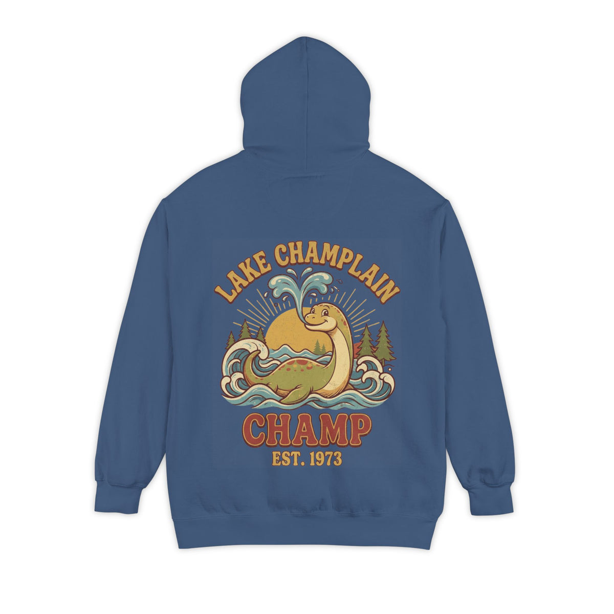 Color: True Navy | Champ (Lake Champlain) Garment-Dyed Hoodie
