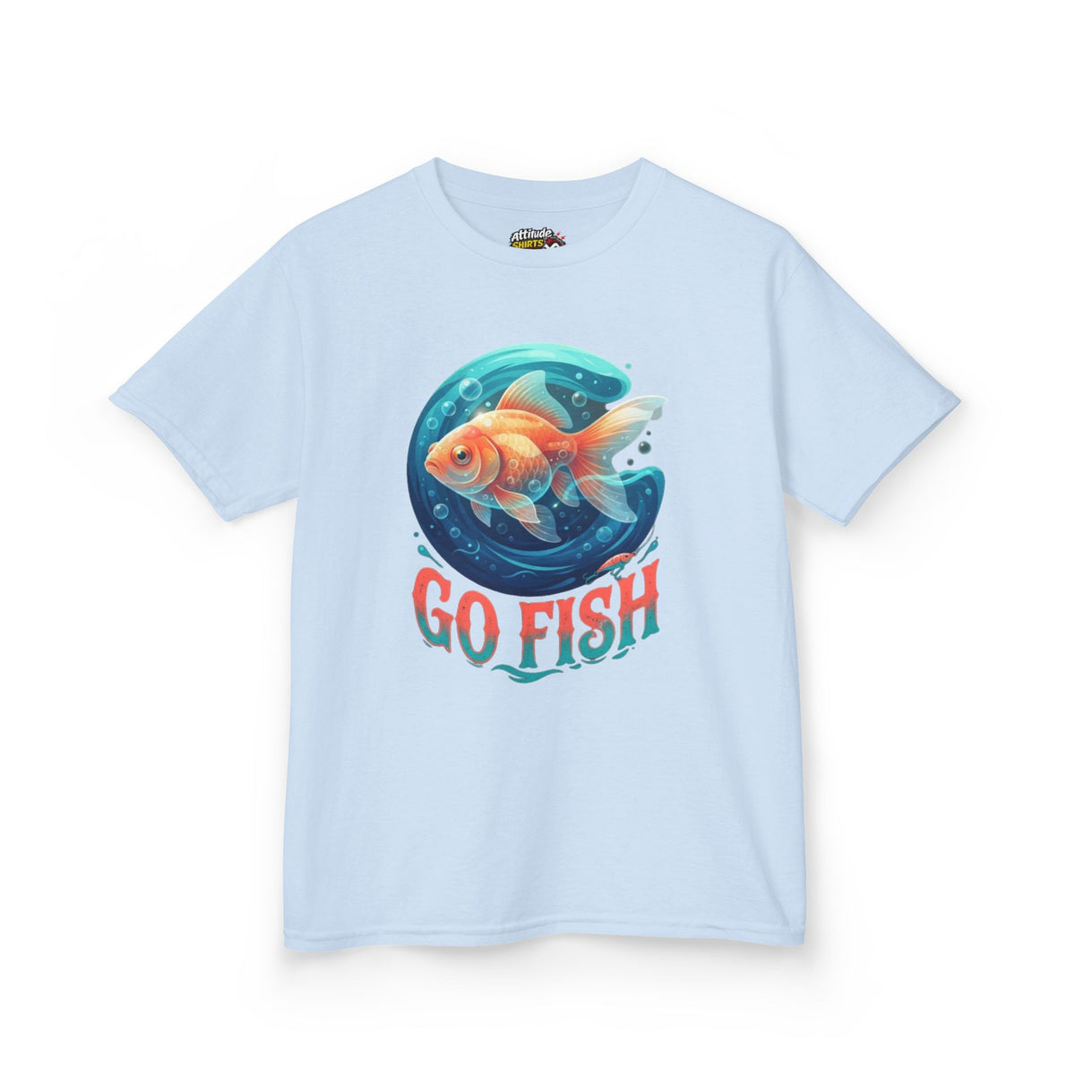 Color: Light Blue | Go Fish Kids Tee