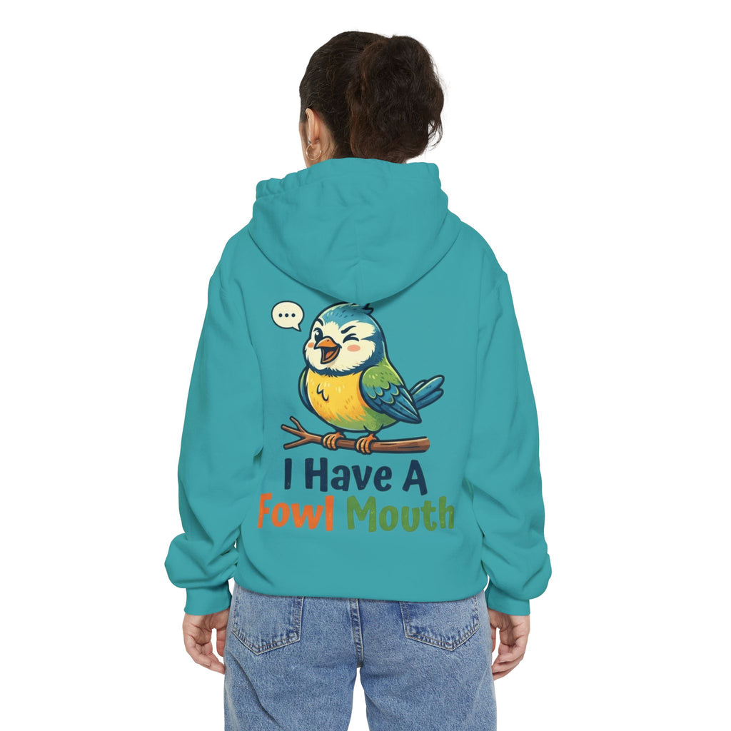 "Fowl Mouth" Garment-Dyed Hoodie