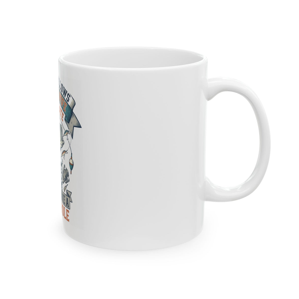 "Never Leave A Good Hole" White Ceramic Mug