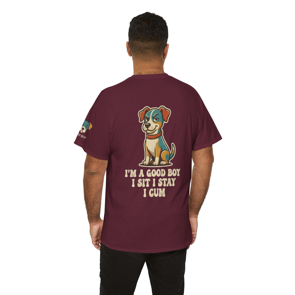 Color: Maroon | I'm A Good Boy Premium Graphic Tee