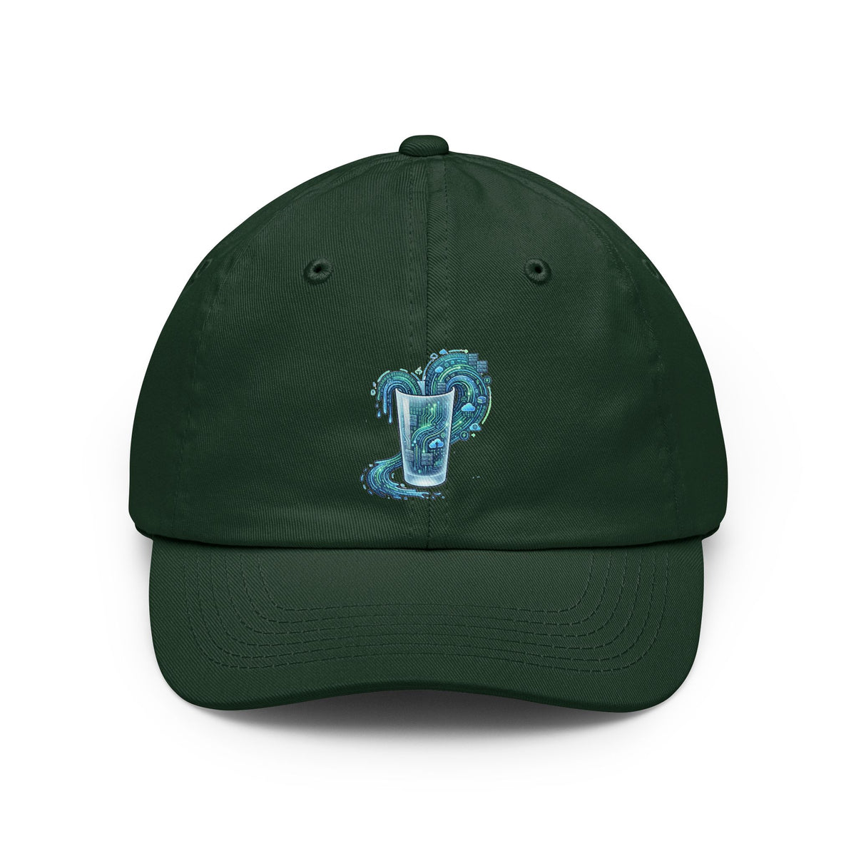 Color: Forest Green | Glass of Data Dad Hat