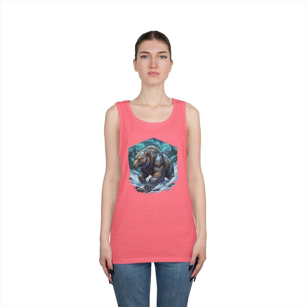 Color: Safety Pink | Alioat (Siberian Folklore) Tank Top